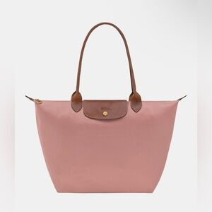 LONGCHAMP Le Pliage Original L Tote Bag — Pink Tea — NWT • Pristine • Rare